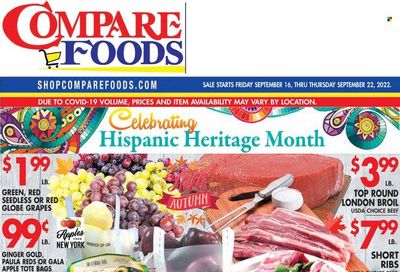Compare Foods (CT, MD, NC, NJ, NY, RI) Weekly Ad Flyer Specials September 16 to September 22, 2022