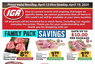 IGA (Kentucky) Weekly Ad & Flyer April 13 to 19