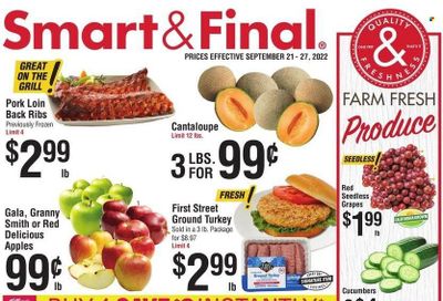 Smart & Final (AZ, CA) Weekly Ad Flyer Specials September 21 to September 27, 2022