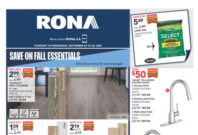Rona (West) Flyer September 22 to 28