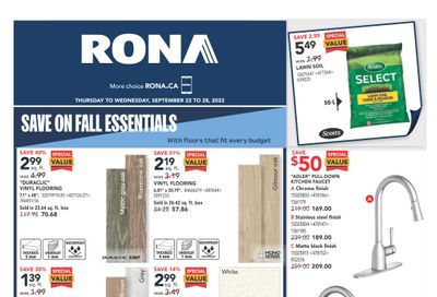Rona (ON) Flyer September 22 to 28
