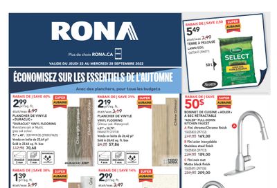 Rona (QC) Flyer September 22 to 28