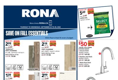 Rona (Atlantic) Flyer September 22 to 28
