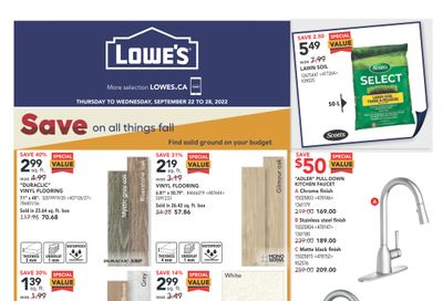 Lowe's (ON) Flyer September 22 to 28