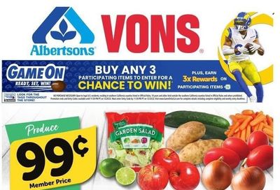 Vons (CA) Weekly Ad Flyer Specials September 21 to September 27, 2022