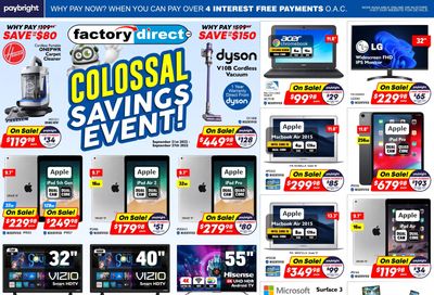 Factory Direct Flyer September 21 to 27