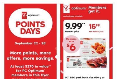 Zehrs Flyer September 22 to 28