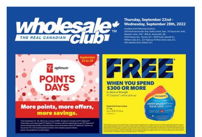 Real Canadian Wholesale Club Flyer September 22 to 28