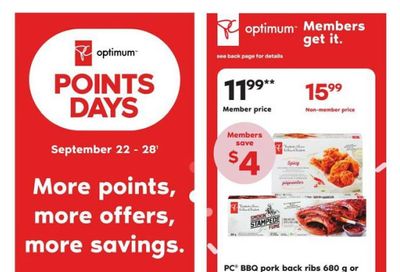 Loblaws City Market (West) Flyer September 22 to 28
