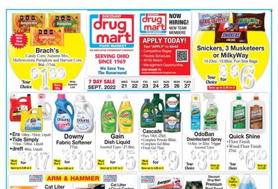 Discount Drug Mart (OH) Weekly Ad Flyer Specials September 21 to September 27, 2022