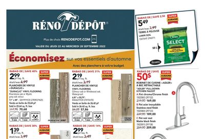 Reno Depot Flyer September 22 to 28