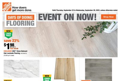 Home Depot (ON) Flyer September 22 to 28