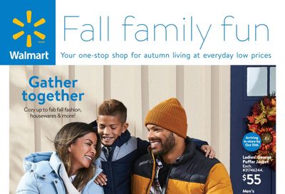 Walmart Fall Family Fun Flyer September 22 to October 19