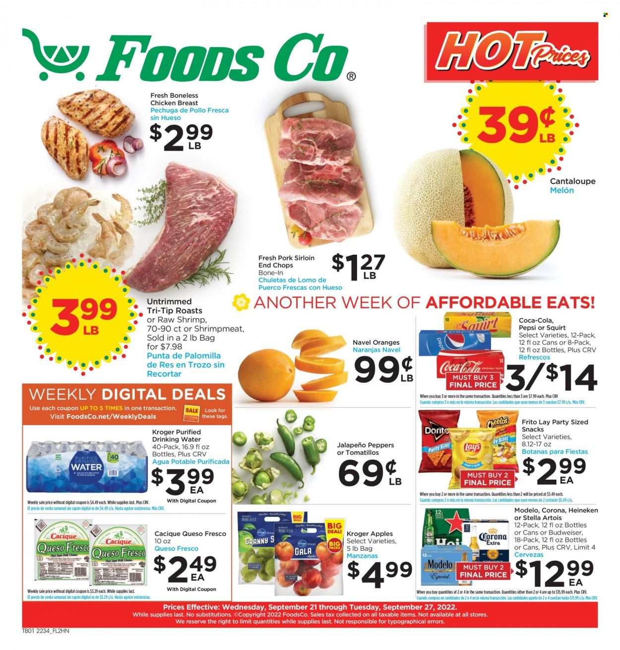 Foods Co (CA, OH, VA) Weekly Ad Flyer Specials September 21 to September 27, 2022
