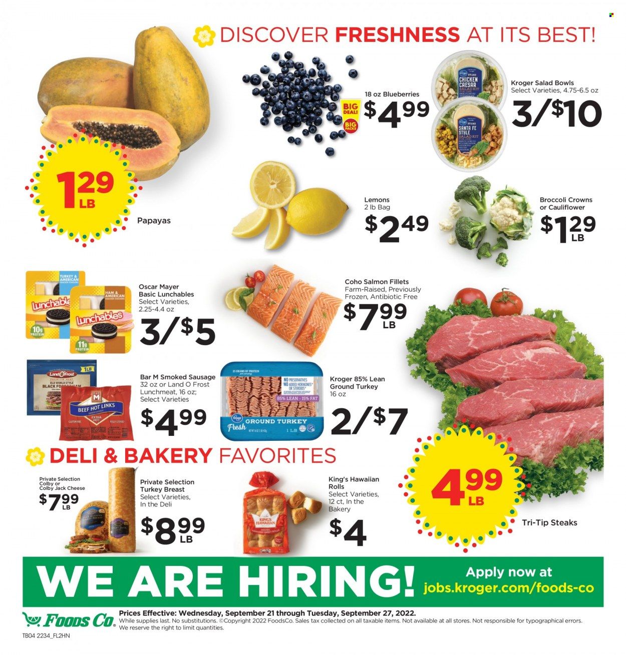 Foods Co (CA, OH, VA) Weekly Ad Flyer Specials September 21 to September 27, 2022