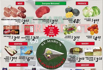 St. Mary's Supermarket Flyer September 21 to 27