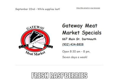 Gateway Meat Market Flyer September 22 to 28
