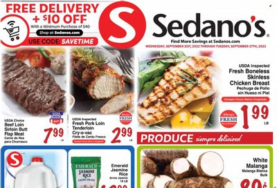 Sedano's (FL) Weekly Ad Flyer Specials September 21 to September 27, 2022