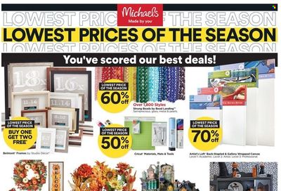 Michaels Weekly Ad Flyer Specials September 21 to October 1, 2022