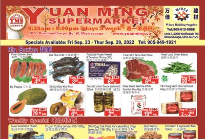 Yuan Ming Supermarket Flyer September 23 to 29