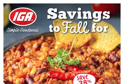 IGA Stores of BC Flyer September 23 to 29