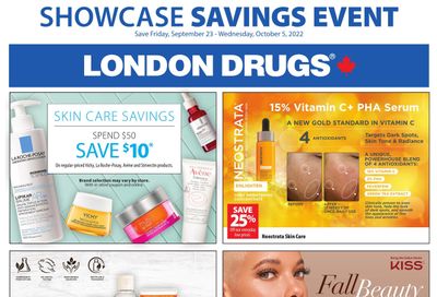 London Drugs Showcase Savings Event Flyer September 23 to October 5