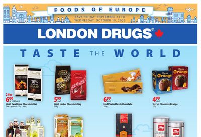 London Drugs Foods of Europe Flyer September 23 to October 19