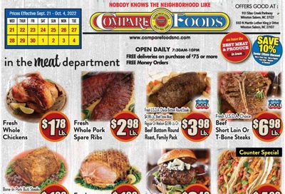 Compare Foods (NC) Weekly Ad Flyer Specials September 21 to October 4, 2022