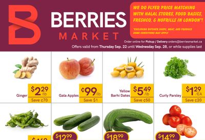 Berries Market Flyer September 22 to 28