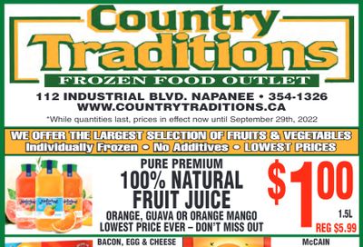 Country Traditions Flyer September 22 to 29
