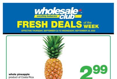 Wholesale Club (Atlantic) Fresh Deals of the Week Flyer September 22 to 28