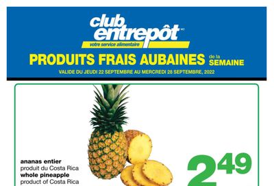 Wholesale Club (QC) Fresh Deals of the Week Flyer September 22 to 28