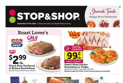 Stop & Shop (NJ) Weekly Ad Flyer Specials September 23 to September 29, 2022