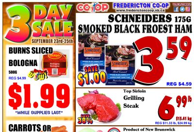 Fredericton Co-op Flyer September 22 to 28
