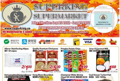 Superking Supermarket (London) Flyer September 23 to 29