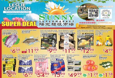 Sunny Supermarket (Leslie) Flyer September 23 to 29