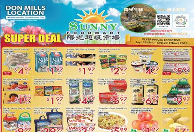 Sunny Foodmart (Don Mills) Flyer September 23 to 29