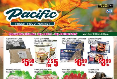 Pacific Fresh Food Market (Pickering) Flyer September 23 to 29