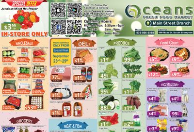 Oceans Fresh Food Market (Main st., Brampton) Flyer September 23 to 29 