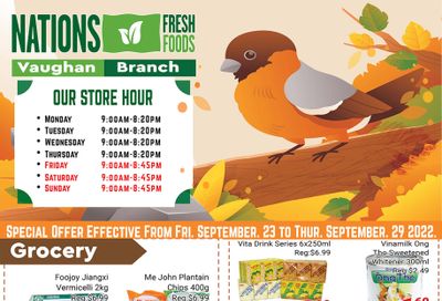 Nations Fresh Foods (Vaughan) Flyer September 23 to 29