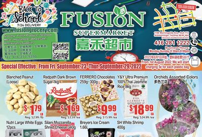 Fusion Supermarket Flyer September 23 to 29
