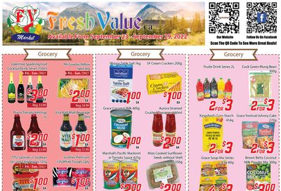 Fresh Value Flyer September 23 to 29
