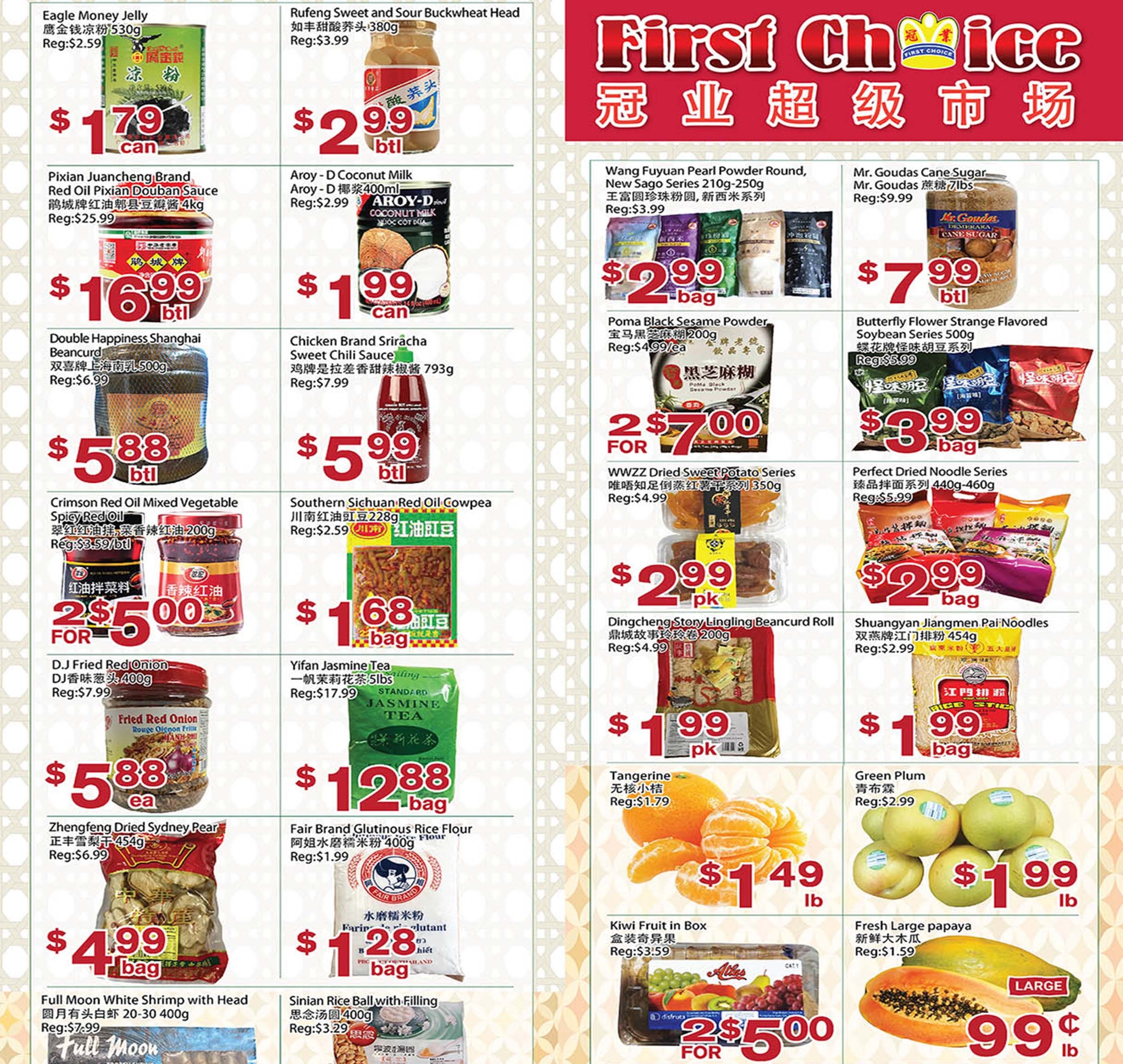 First Choice Supermarket Flyer September 23 to 29