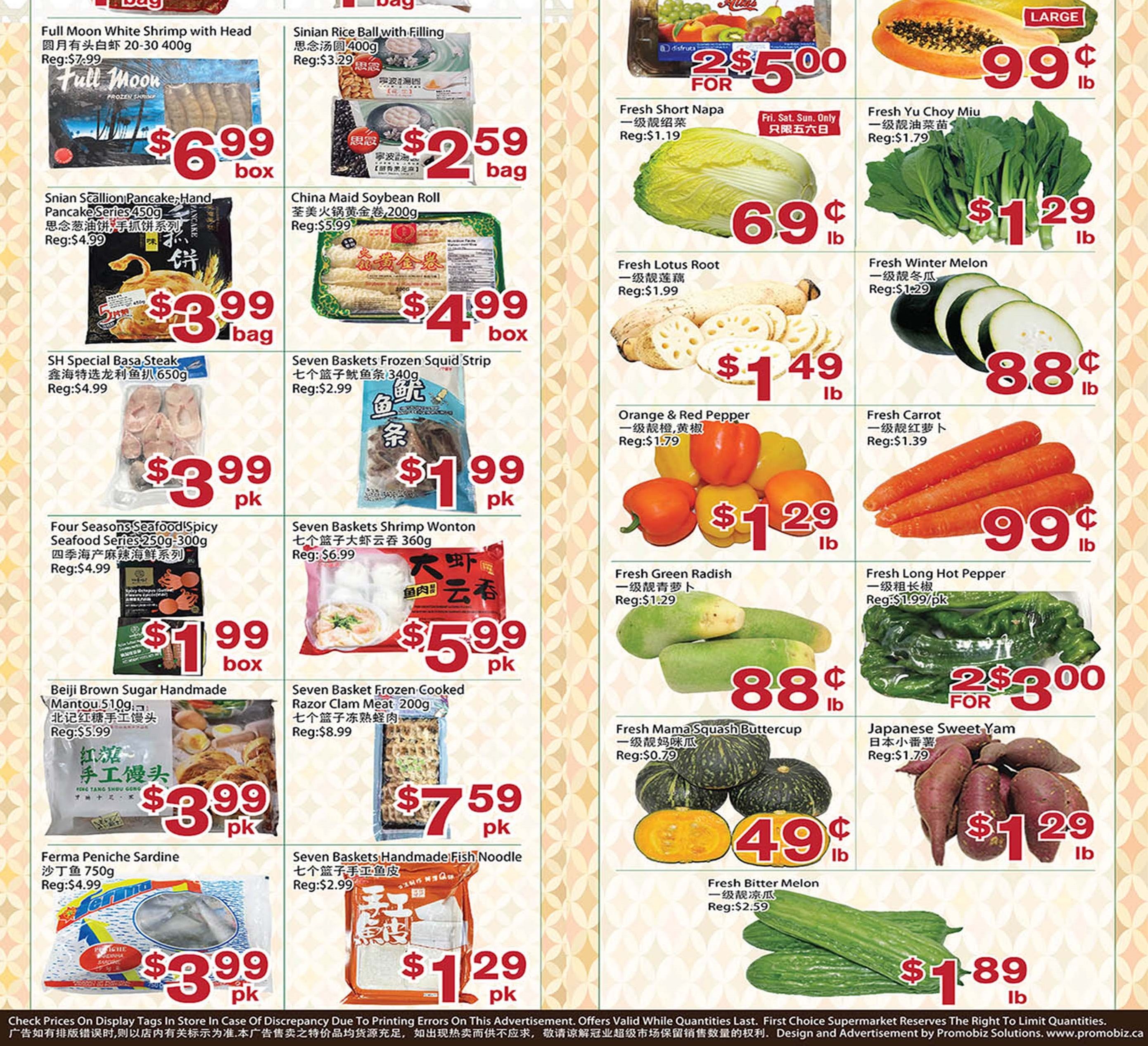 First Choice Supermarket Flyer September 23 to 29