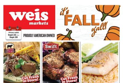 Weis (MD, NY, PA) Weekly Ad Flyer Specials September 22 to September 28, 2022
