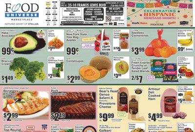 Food Universe (NY) Weekly Ad Flyer Specials September 23 to September 29, 2022