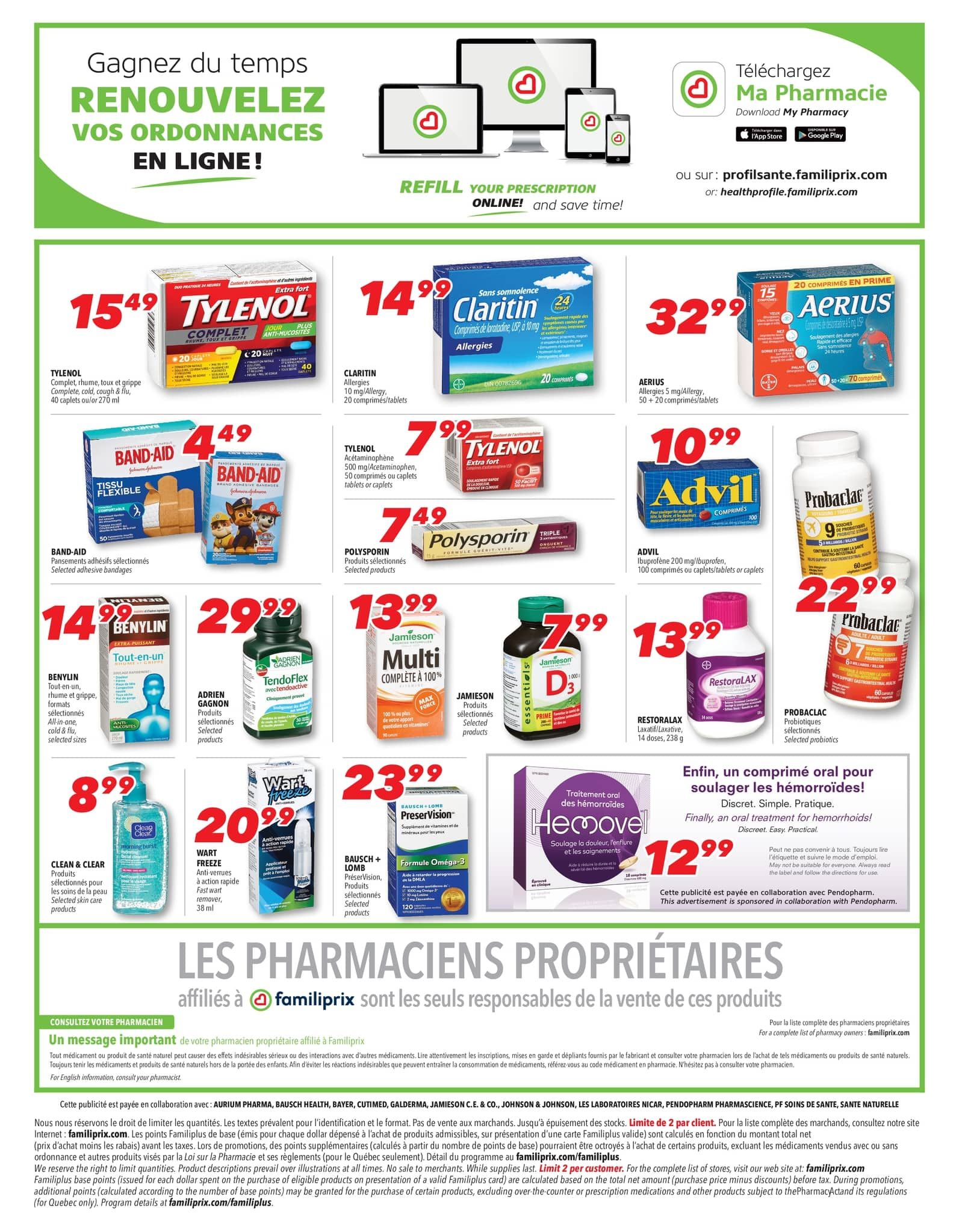 Familiprix Clinique Flyer April 16 to 22