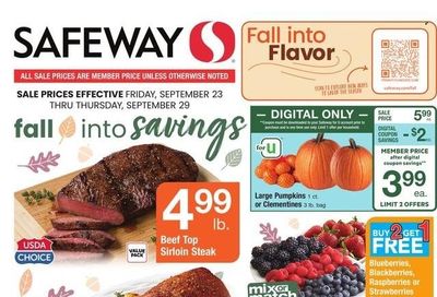 Safeway (MD, VA) Weekly Ad Flyer Specials September 23 to September 29, 2022