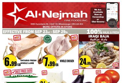 Alnejmah Fine Foods Inc. Flyer September 23 to 29