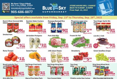 Blue Sky Supermarket (Pickering) Flyer September 23 to 29